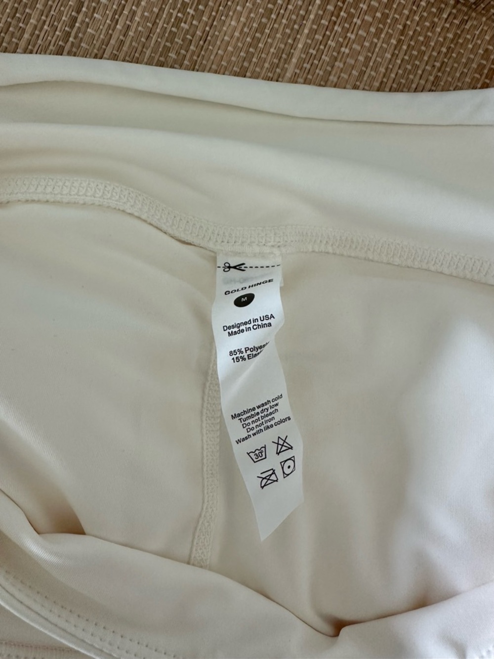 NWT Goldhinge Cannoli Cream Pleated Tennis Athletic Skirt Med - Picture 13 of 15